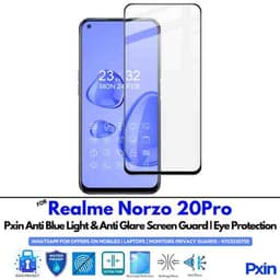RealmeNorzo20Pro Mobile Anti Bluelight and Anti glare Screen Guard
