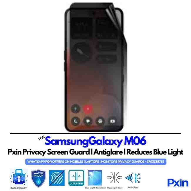 SamsungGalaxyM06 Privacy Screen Guard