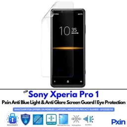 Anti Blue Light and Anti Glare Screen Guard for Sony Xperia Pro 1 Mobile