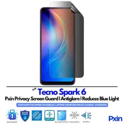 Tecno Spark 6 Mobile Privacy Screen Guard