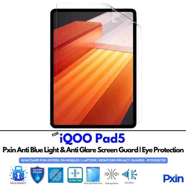 iQOO Pad5 Anti Bluelight and Anti Glare Screen Guard