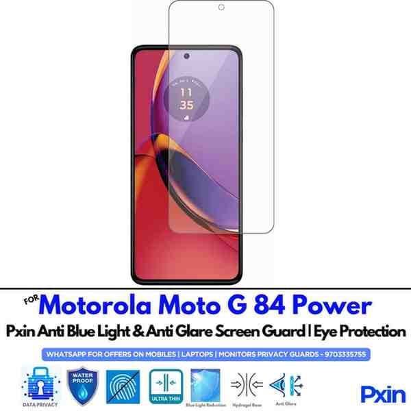 MotorolaMotoG84Power Mobile Anti Blue Light and Anti Glare Screen Guard