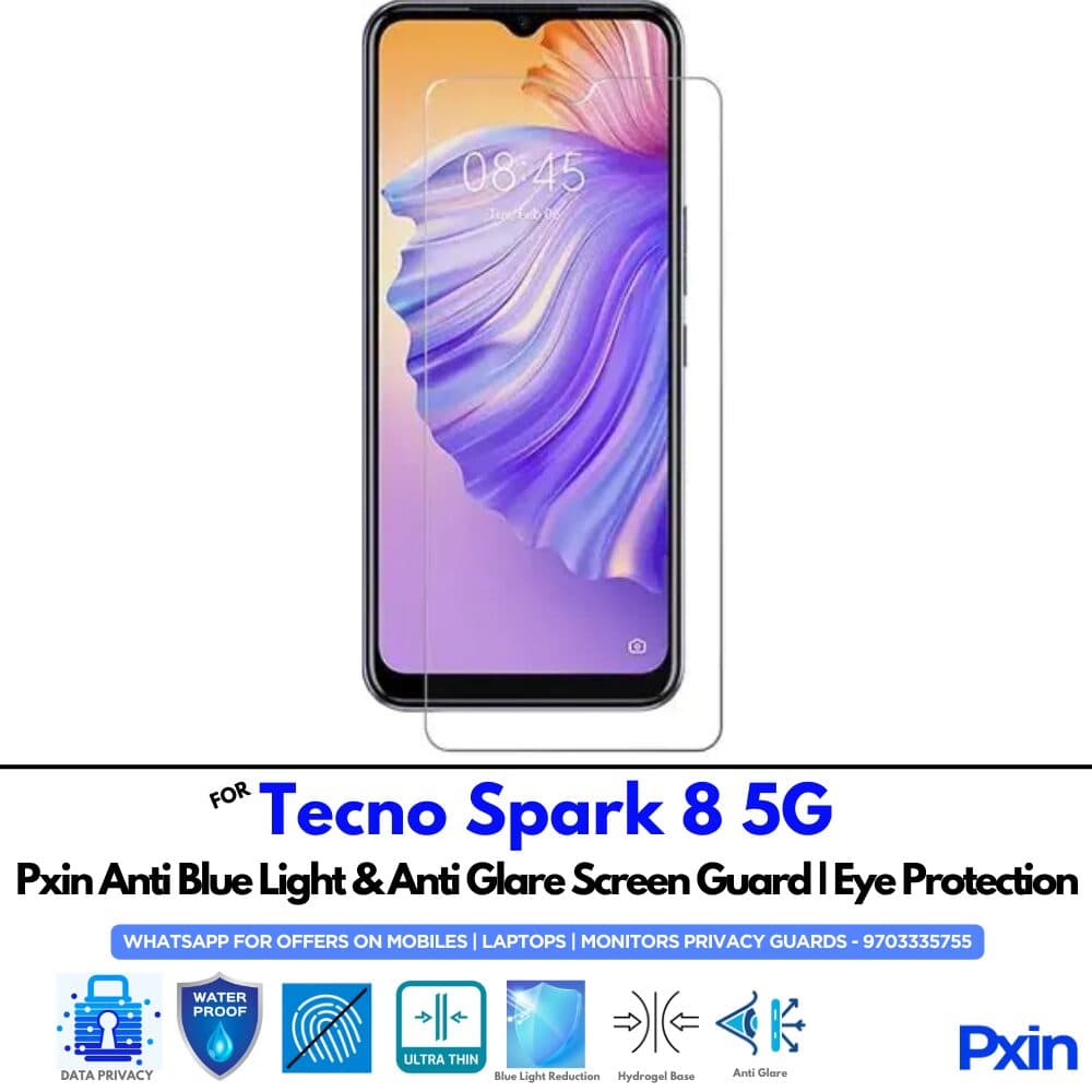 Tecno Spark 8 5G Anti Glare Screen Guard