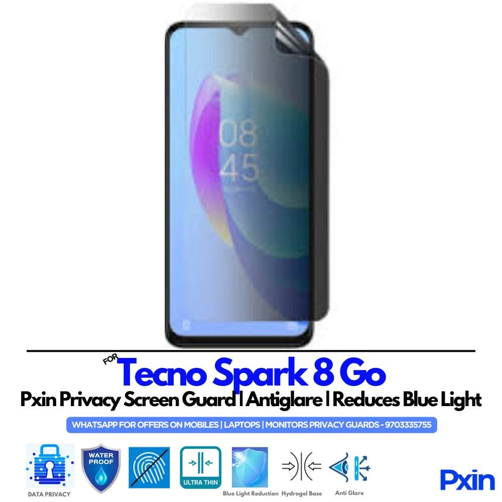 Tecno Spark 8 Go Privacy Screen Guard