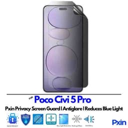 PocoCivi5Pro Privacy Screen Guard