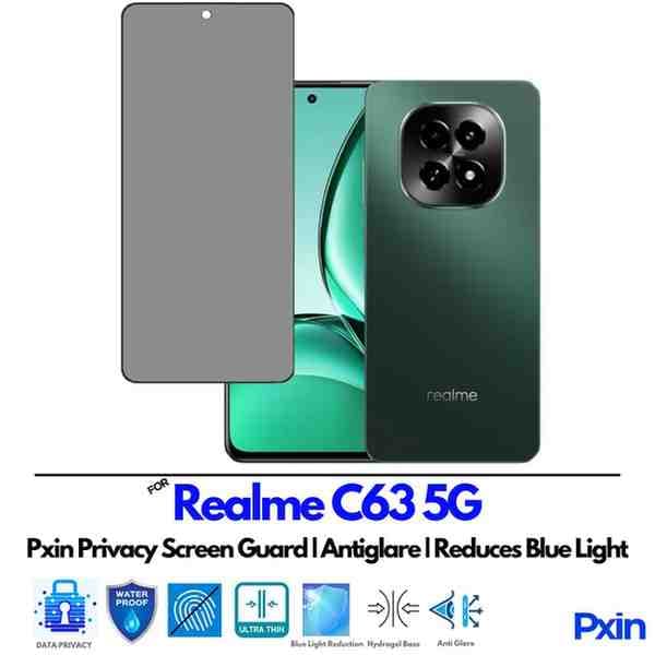 Realme C63 5G Privacy Screen Guard
