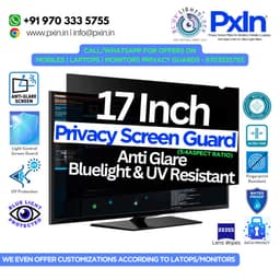 19 inch (16:10) Monitor - Pro Privacy Screen Guard | Anti Glare | Anti Blue Light | UV(A/B/C) Block | PXIN - Image 1