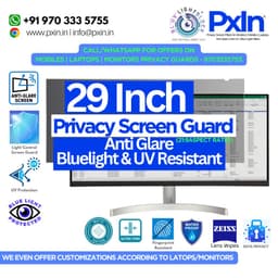 31.5 inch (16:9) Monitor - Pro Privacy Screen Guard | Anti Glare | Anti Blue Light | UV(A/B/C) Block | PXIN - Image 1