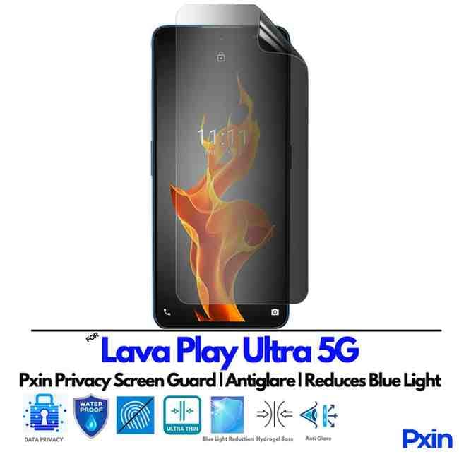 Lava Play Ultra 5G Privacy Screen Guard