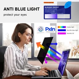 MacBook Air 13 inch (Intel 2015?C2017) - Pro Privacy Screen Guard | Anti Glare | Anti Blue Light | UV(A/B/C) Block | PXIN - Image 3