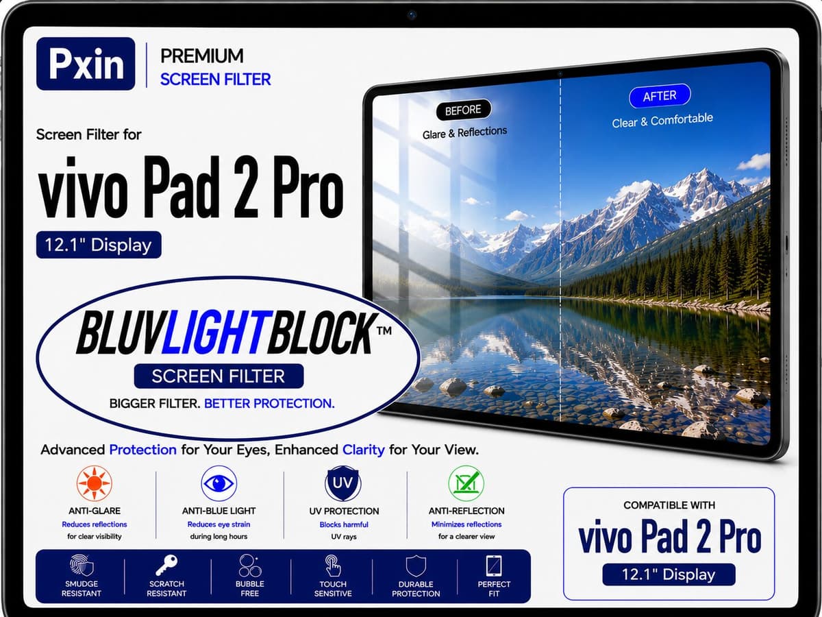 Anti Blue Light & Anti Glare Screen Guard for Vivo Pad 2 Pro - Image 1