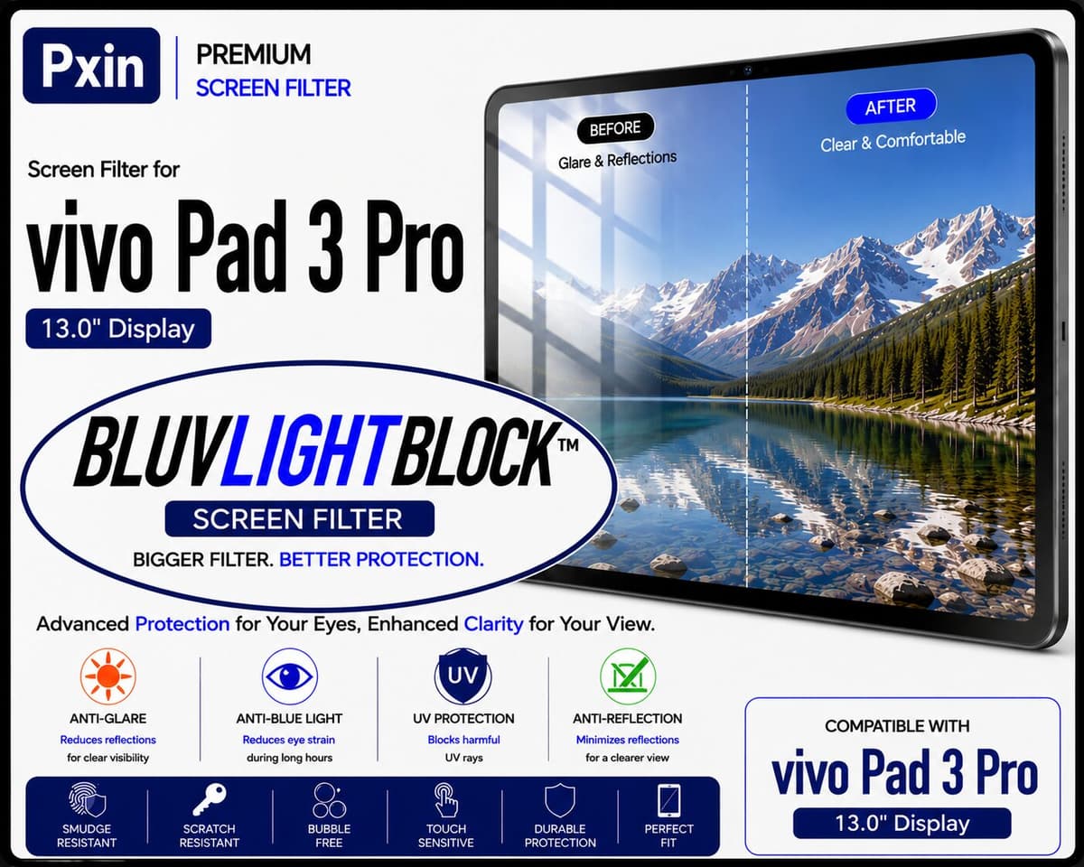 Anti Blue Light & Anti Glare Screen Guard for Vivo Pad 3 Pro - Image 1