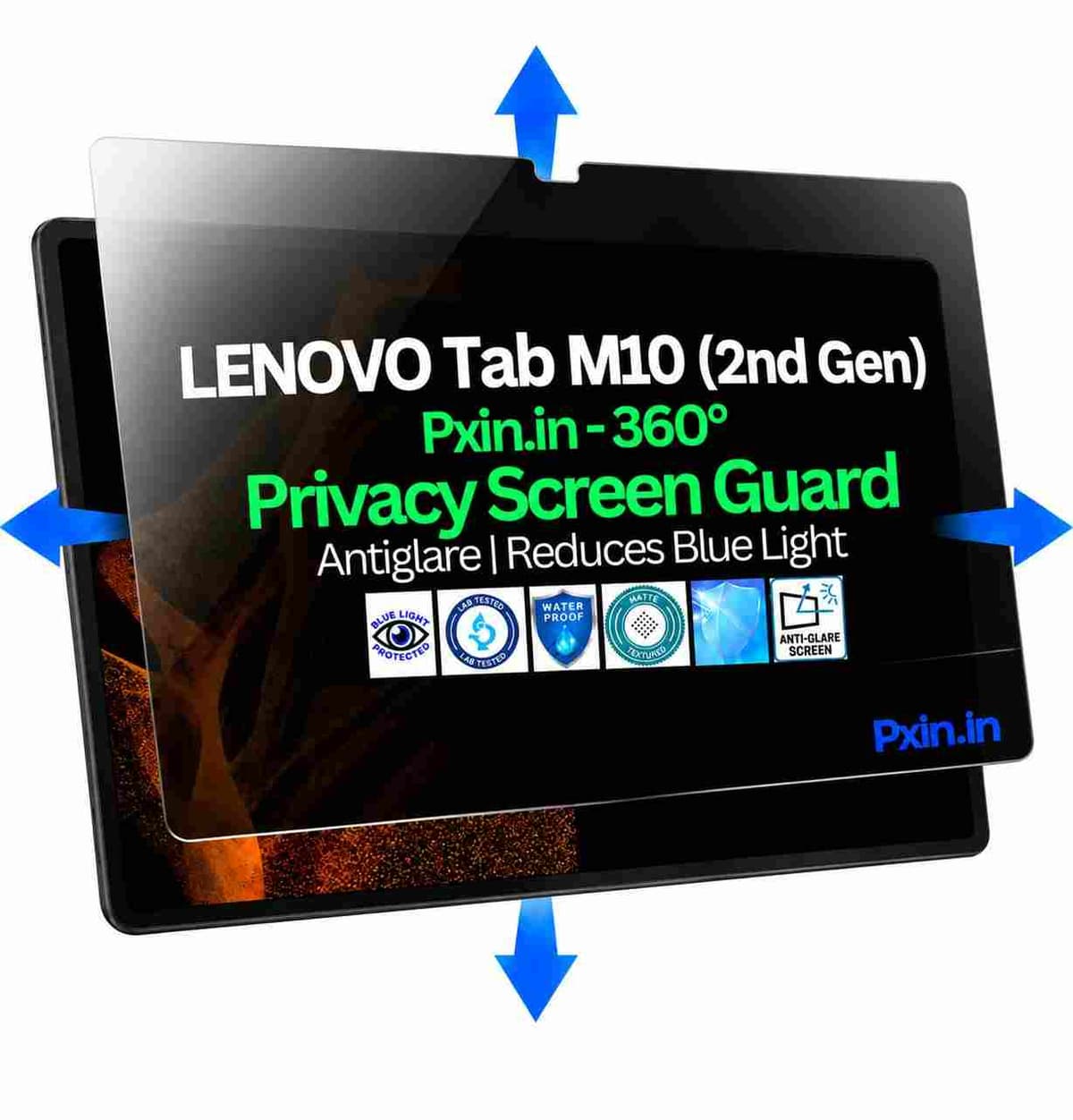 Privacy Screen Guard (Anti-Blue & Anti-Glare) for Lenovo Tab M10 (2nd Gen) - Image 1
