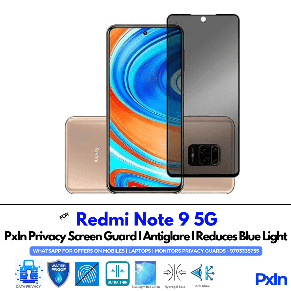 Redmi Note 9 5G Mobile Privacy Screen Guard