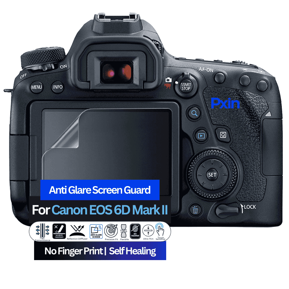 Anti-Glare Screen Guard for Canon EOS 6D Mark II Camera