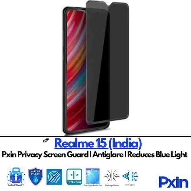 Realme15IndiaPrivacy Screen Guard