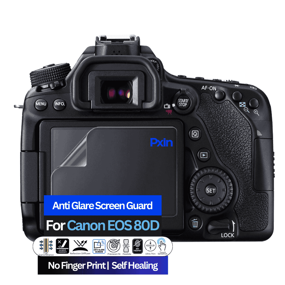 Anti-Glare Screen Guard for Canon EOS 80D Camera