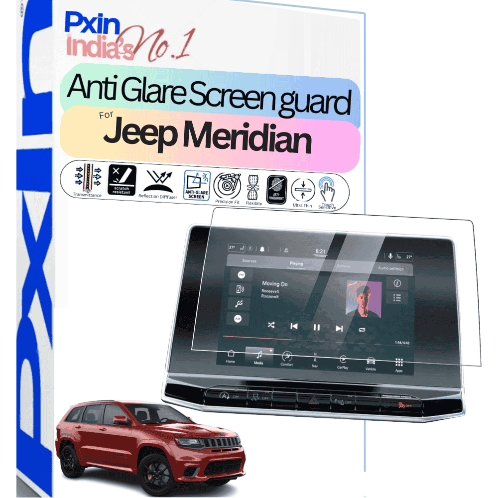 Jeep Meridian antiglare screen guard