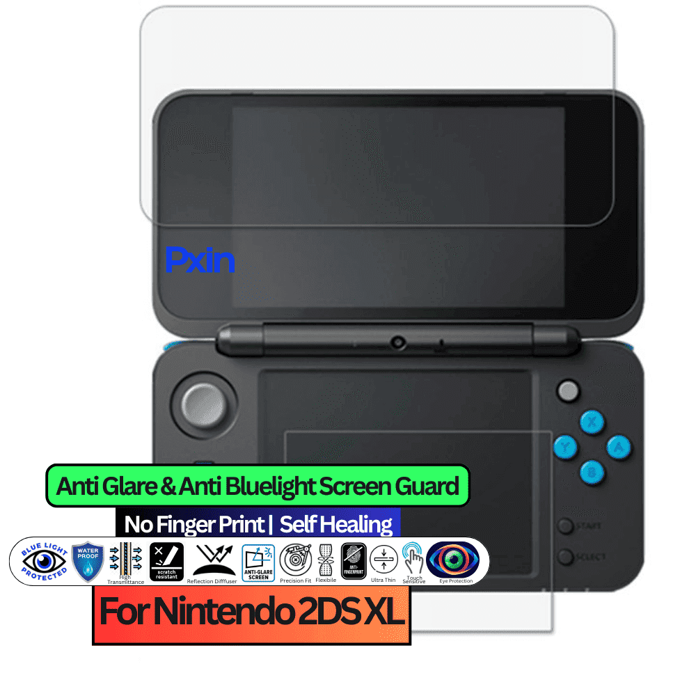 Anti-Blue & Anti-Glare Screen Guard for Nintendo 2DS XL Gaming Console