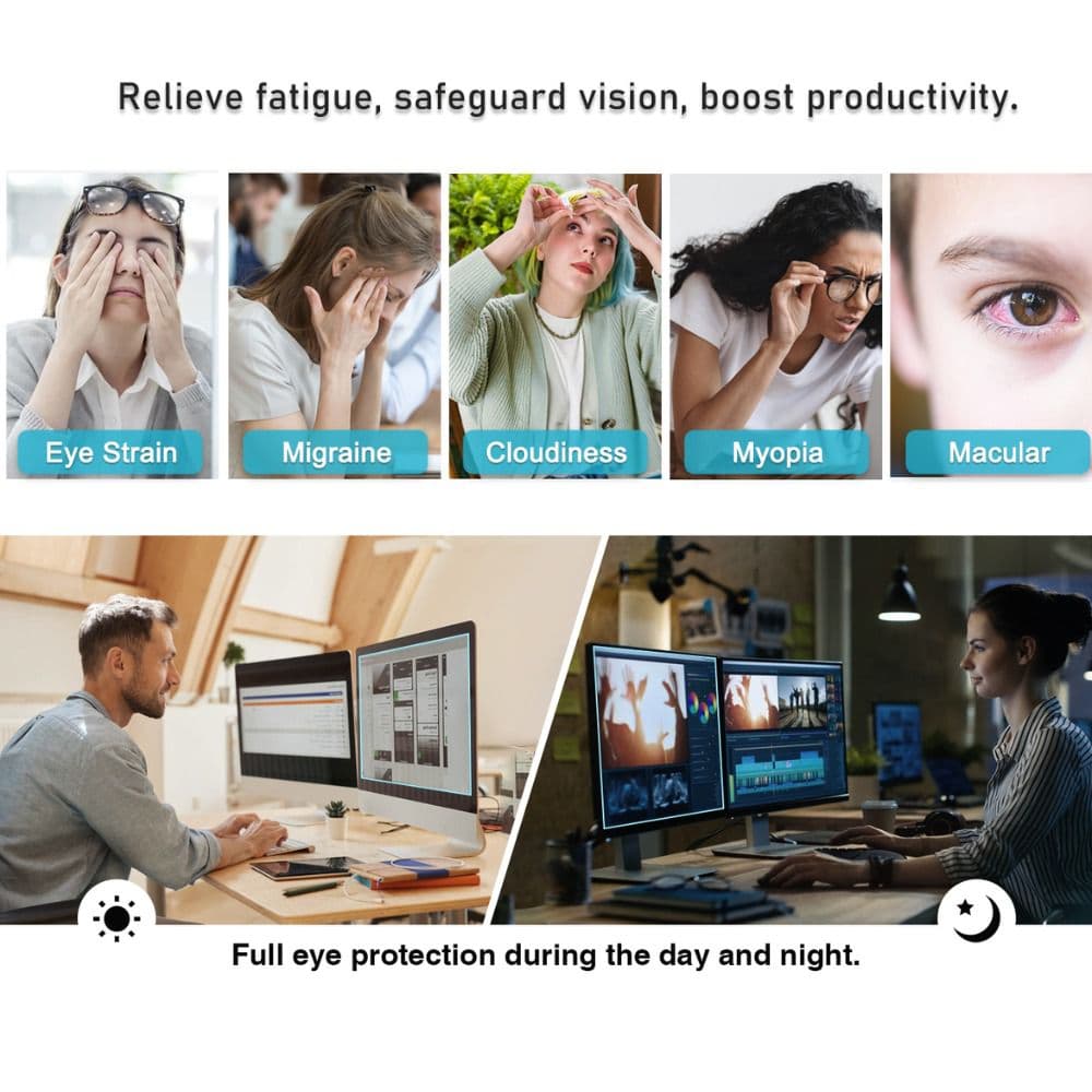 13.3 Inch (16:10) Laptop Magnetic Anti Blue Light & Anti Glare Screen Guard - Image 5