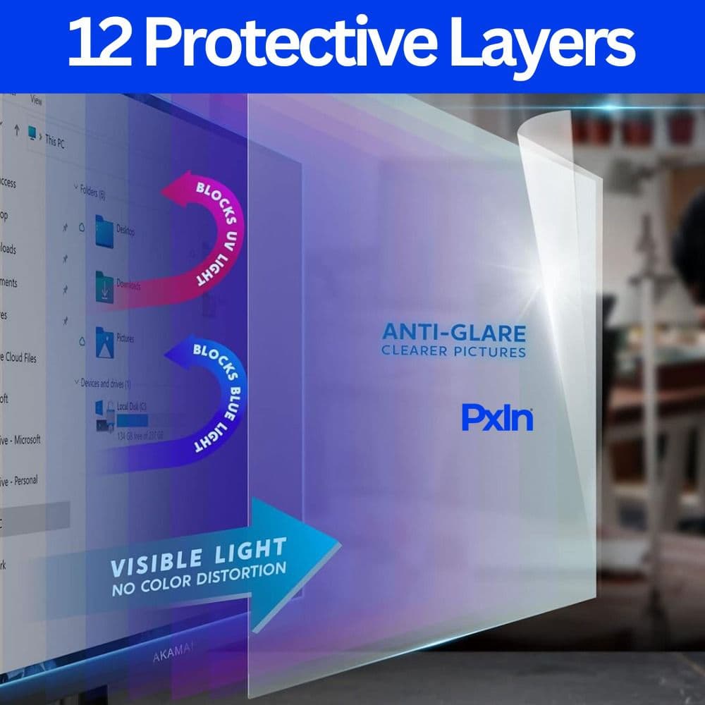 13.3 Inch (16:10) Laptop Magnetic Anti Blue Light & Anti Glare Screen Guard - Image 4