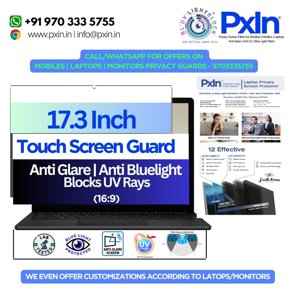 13.3 Inch (16:10) Laptop Magnetic Anti Blue Light & Anti Glare Screen Guard - Image 1